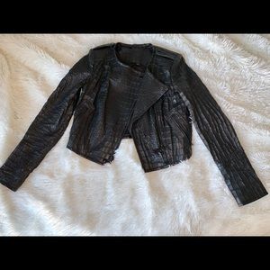 Rachel Zoe Leather Crop Jacket